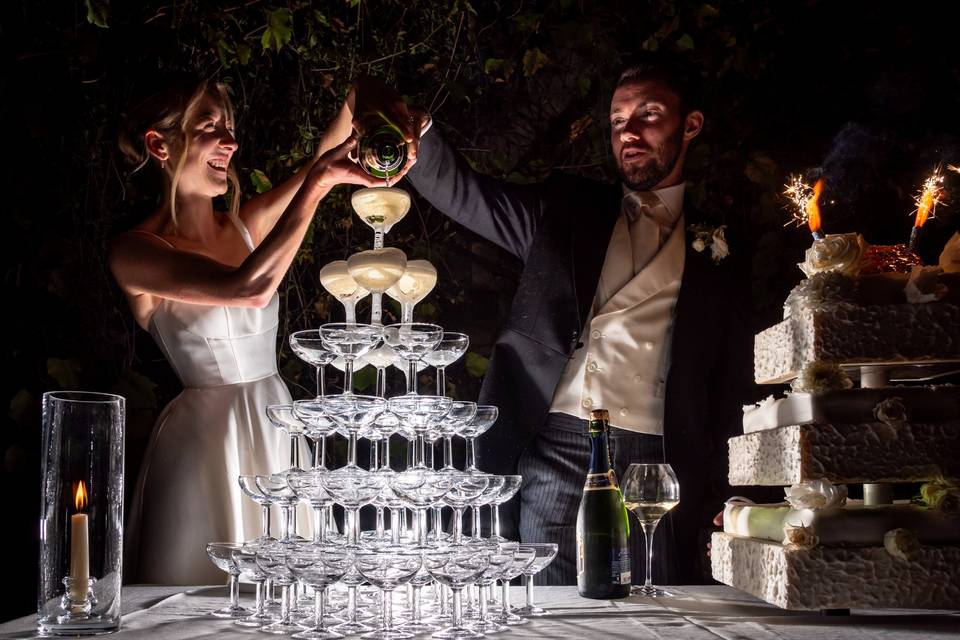 Pyramide de champagne
