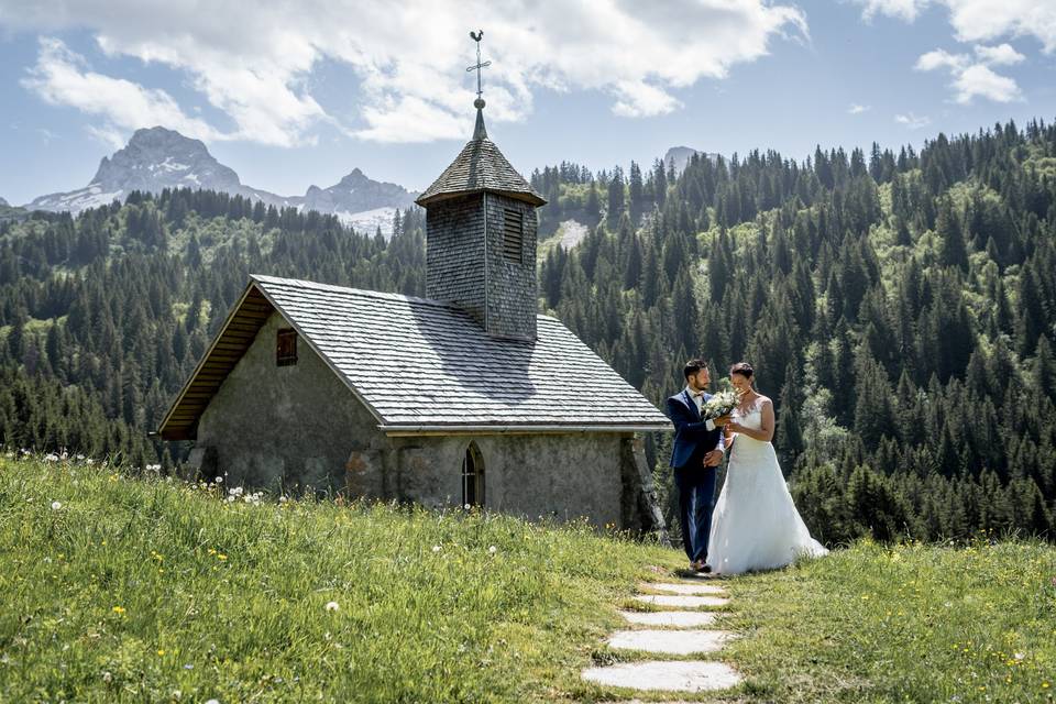 Séance couple en montagne