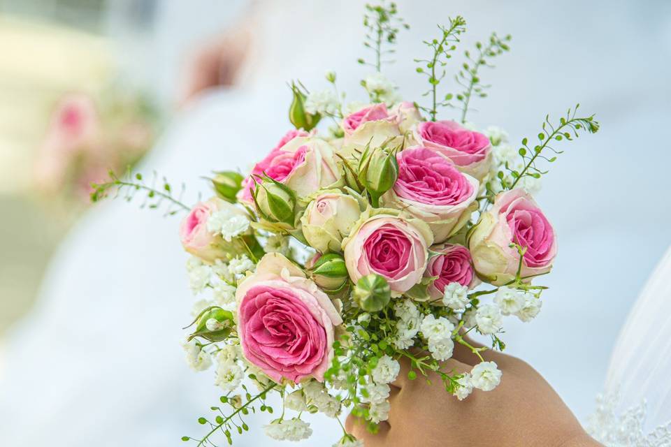 Un bouquet comme la mariée.