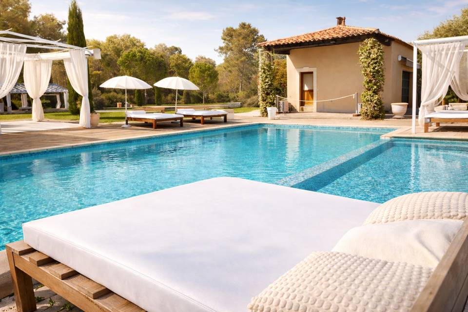 Bed de piscine