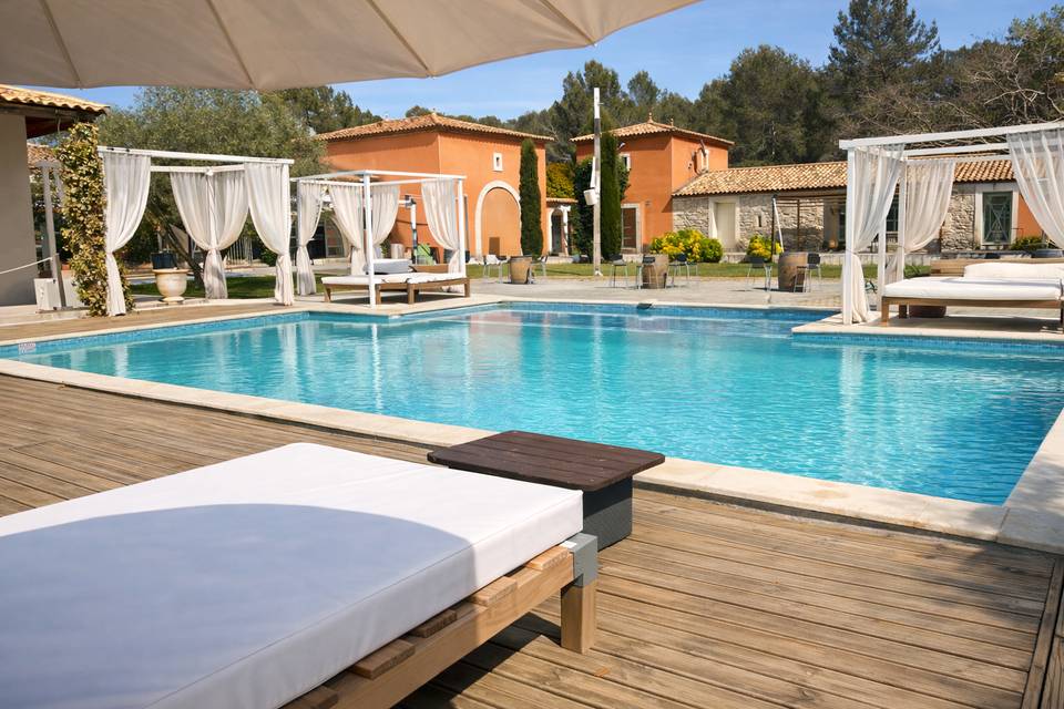 Piscine vue ouest