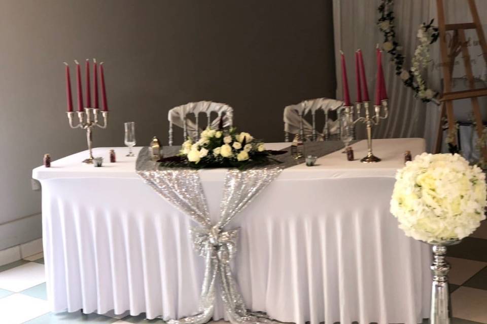 Table des mariées