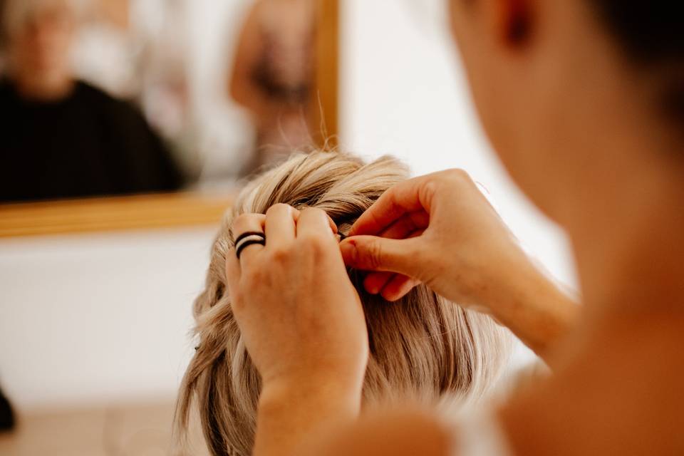Coiffure de la mariée