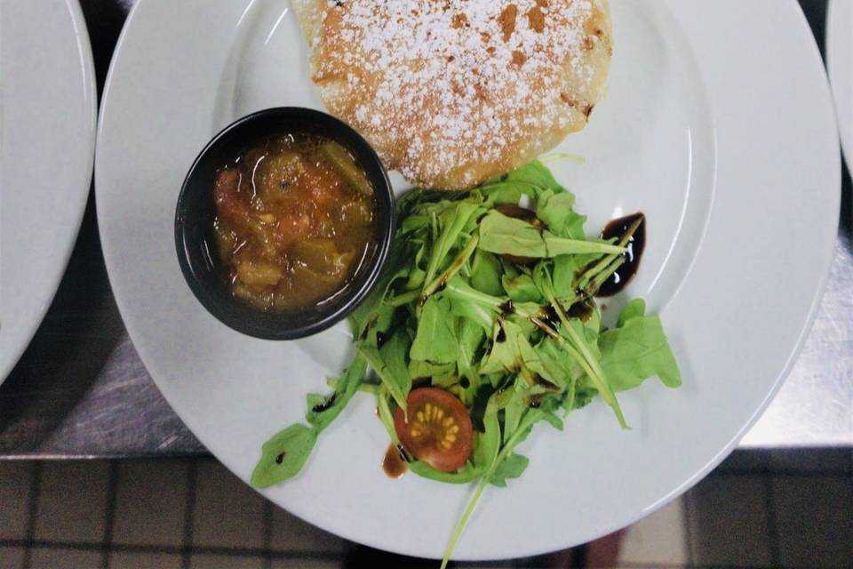 Pastilla, poulet, amandes,