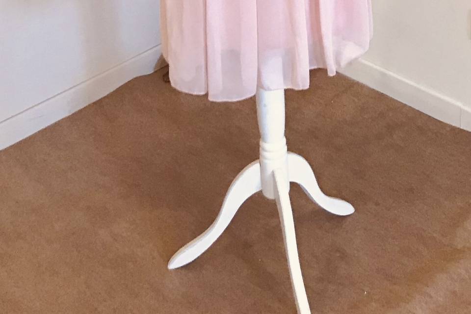 Robe cocktail courte rose