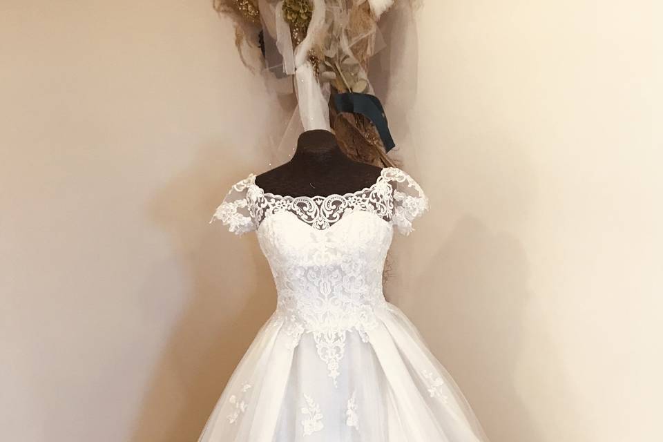 Robe princesse petites manches