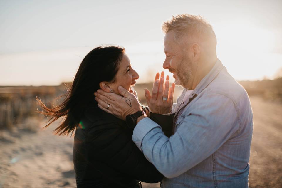 Moment à deux avant le mariage