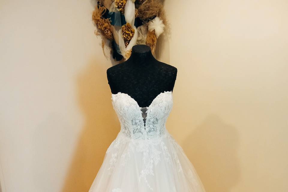 Robe princesse nude