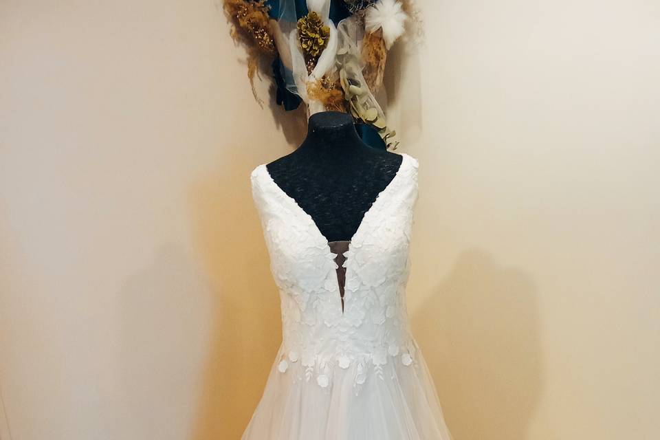 Robe tulle dentelles