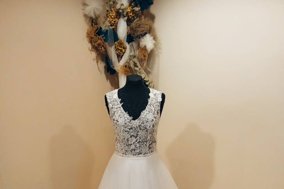 Robe buste en transparence