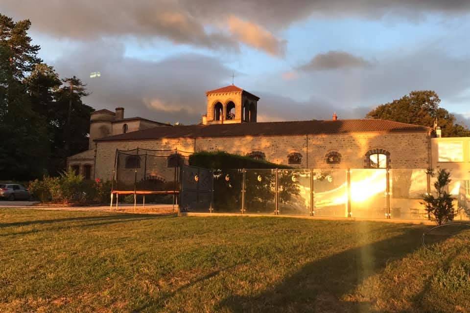 Couché du soleil sur le domain
