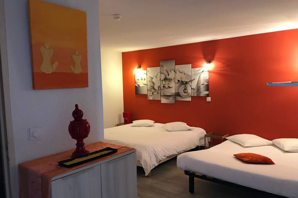 Chambre de 2 à 4 personnes