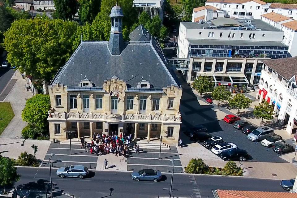 La mairie vue par drone