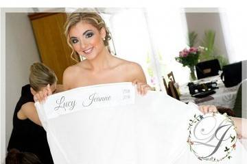 Bandeau robe de mariée lin
