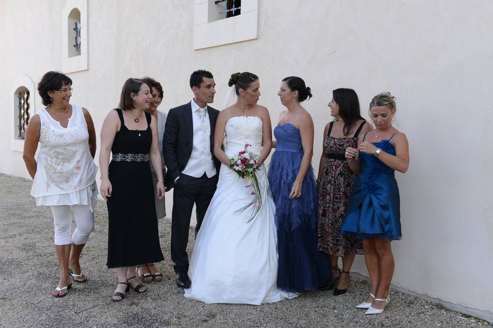 Mariage de nuages sur la mer