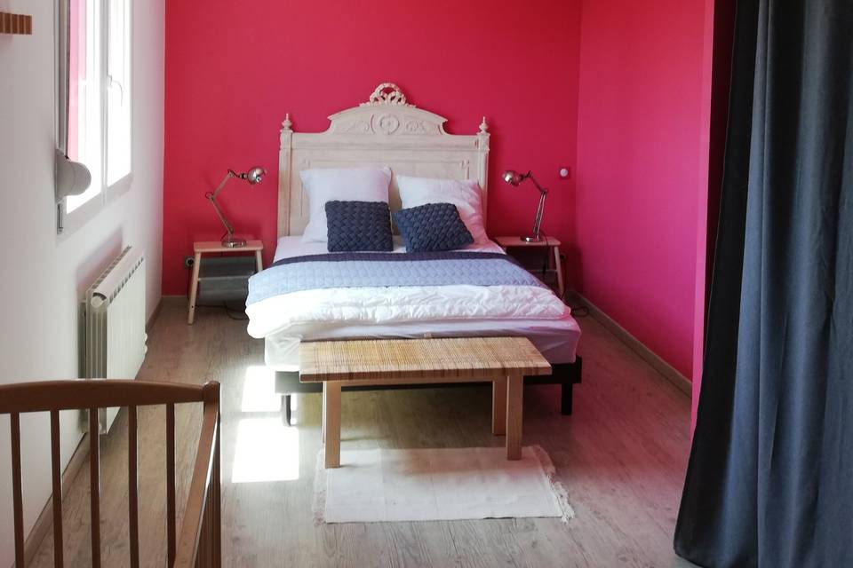 Gite - Chambre fuschia