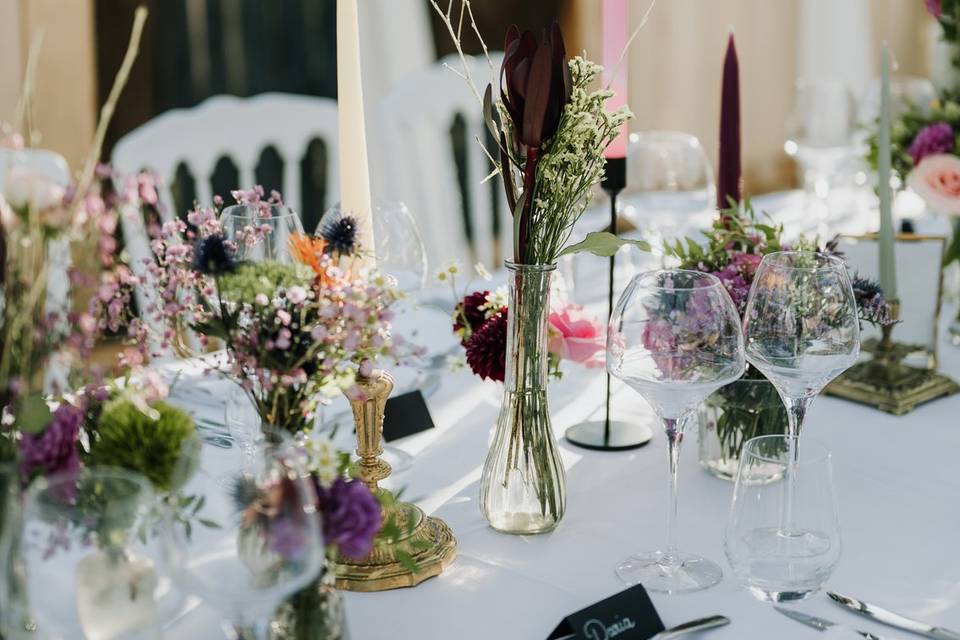 Petits bouquets de table
