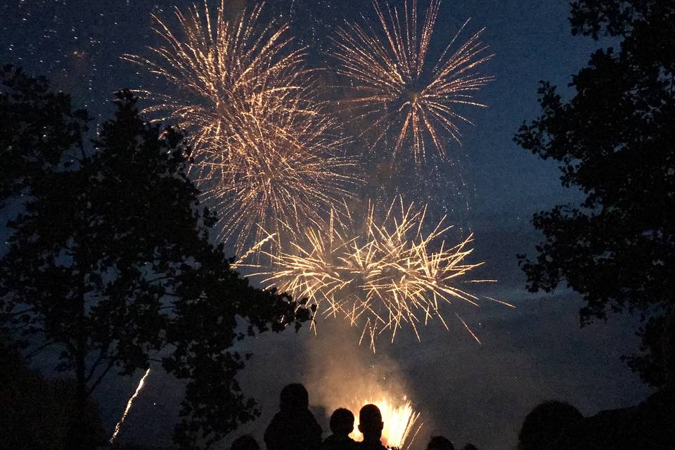 Feu d'artifice mariage