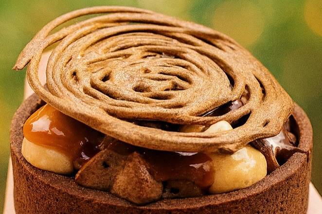 Trois chocolat et caramel