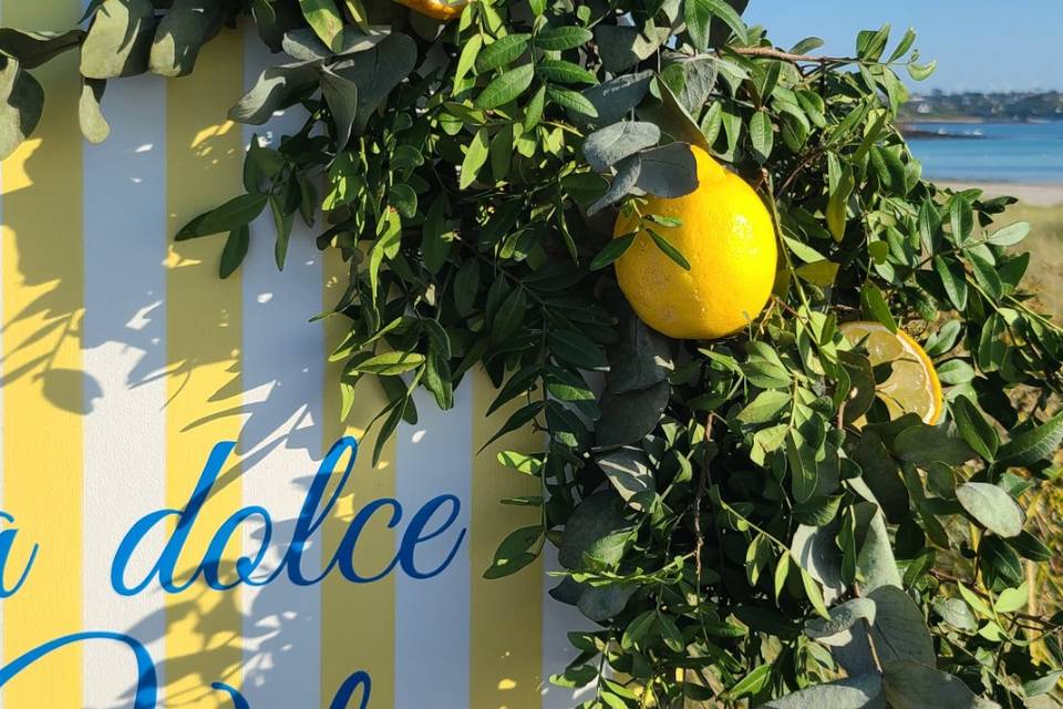 Panneau de bienvenue Dolce Vit