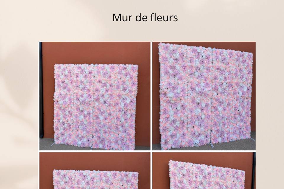 Mur de fleurs