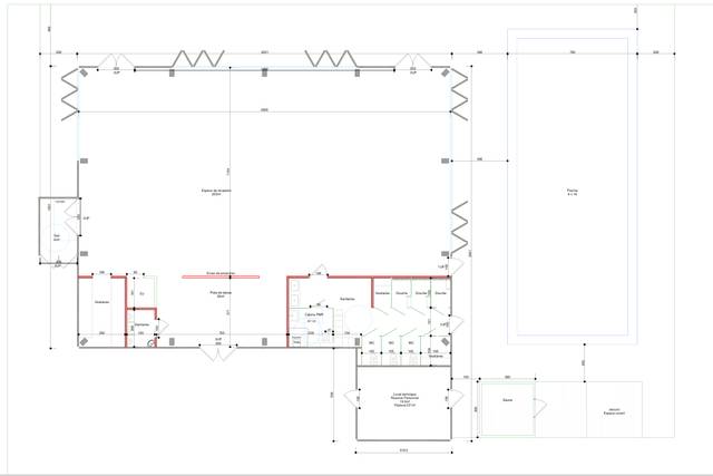 Plan orangerie 300m2 piscine