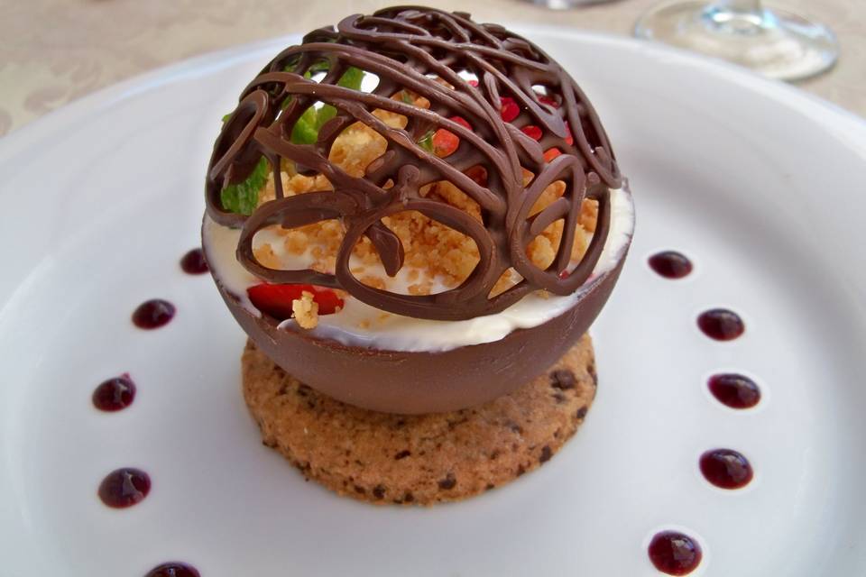 Dôme coque chocolat