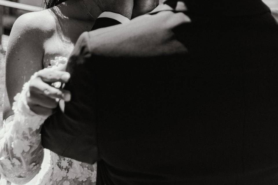 Papa et mariée