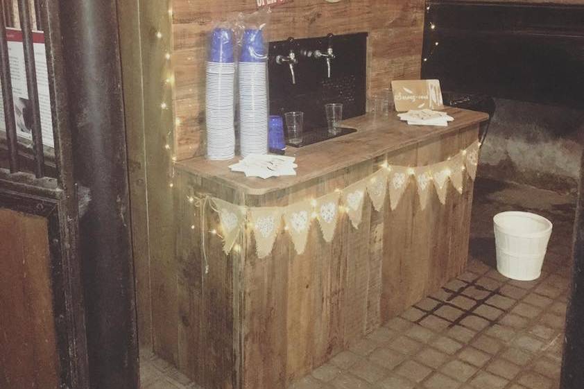 Espace bière pour la soirée