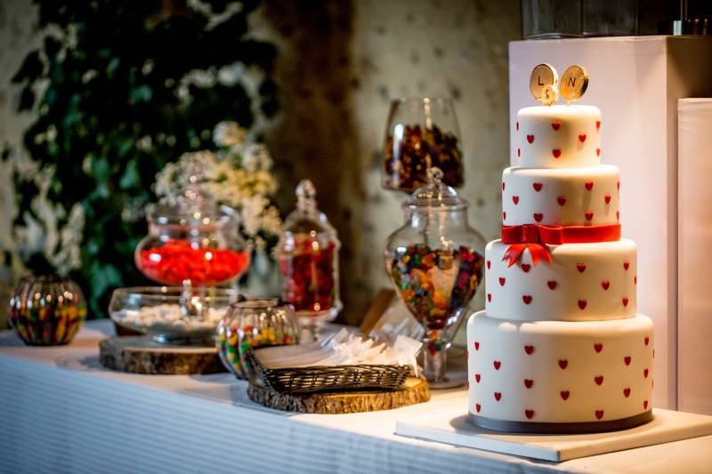 Candy bar et wedding cake