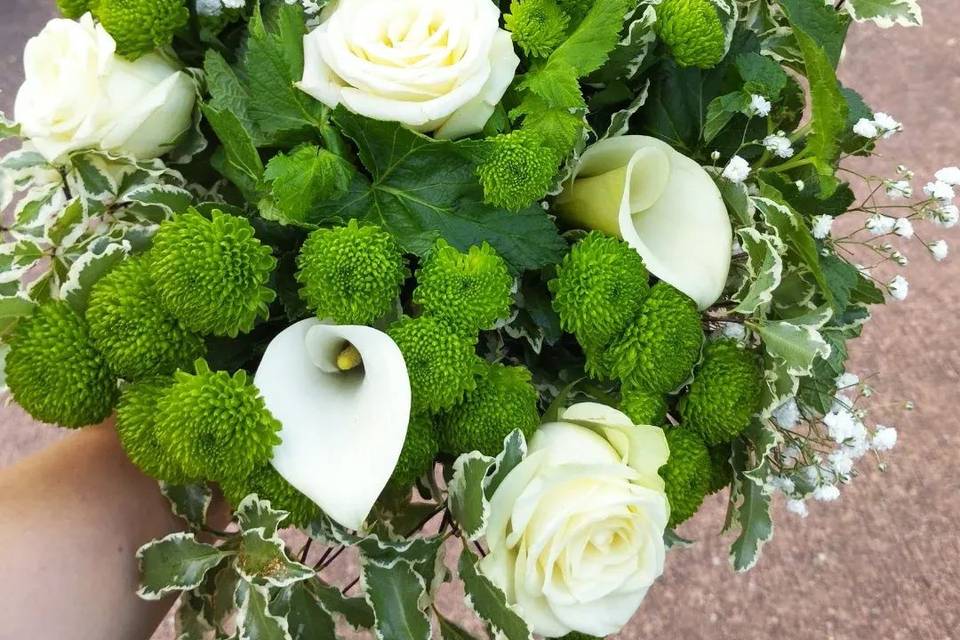 Bouquet table mariés