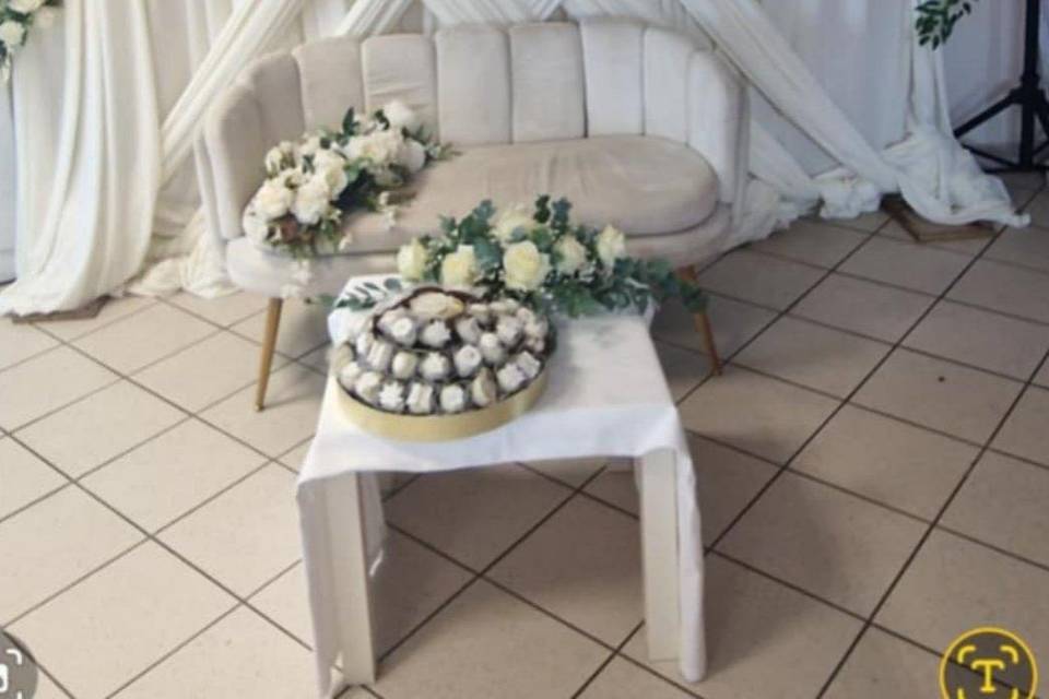 Centre table allongé Blanc