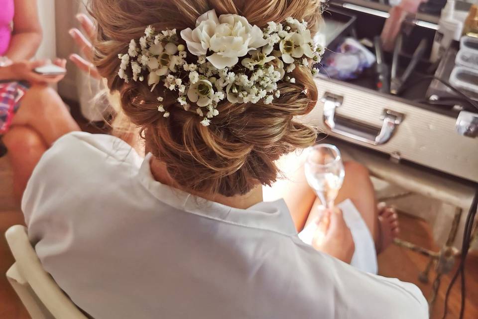 Chignon bas bohème