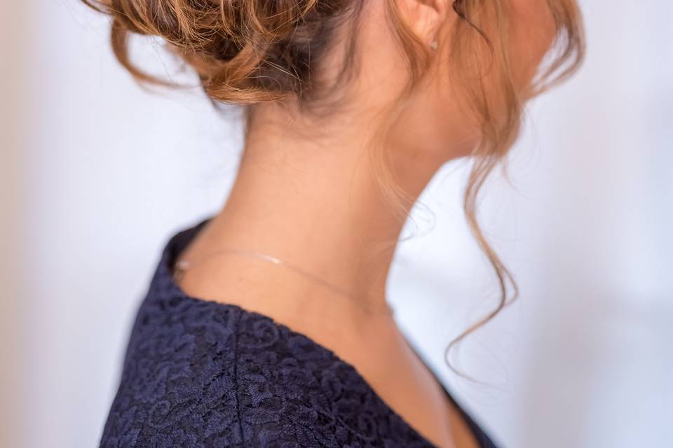 Chignon haut glamour chic