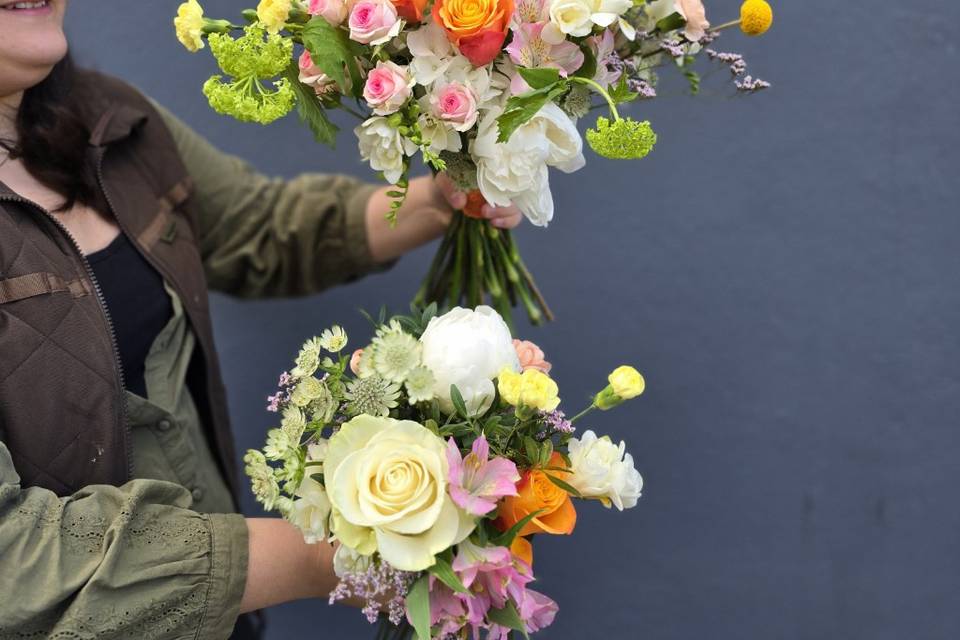 BM et bouquet à lancer