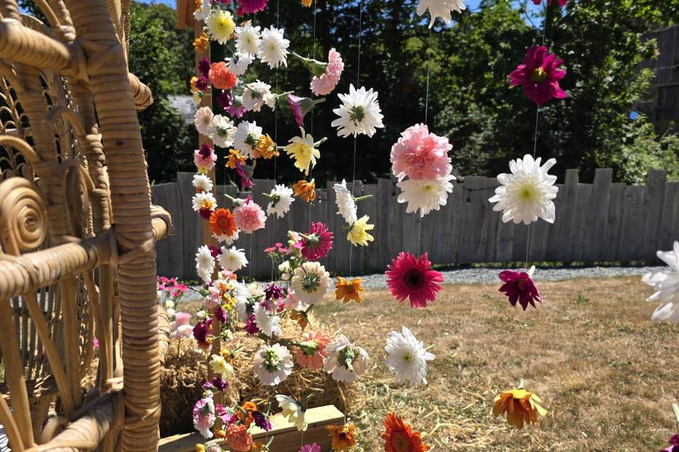 Rideau de fleurs