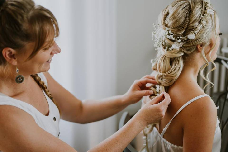 Coiffure tresse glamour