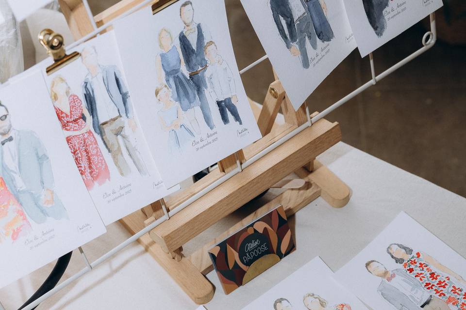Livepainting mariage