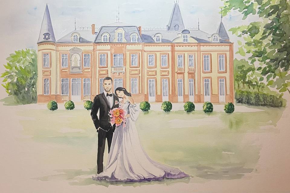 Tableau souvenir mariage