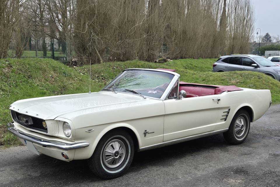 Mustang 1966 cab blanche