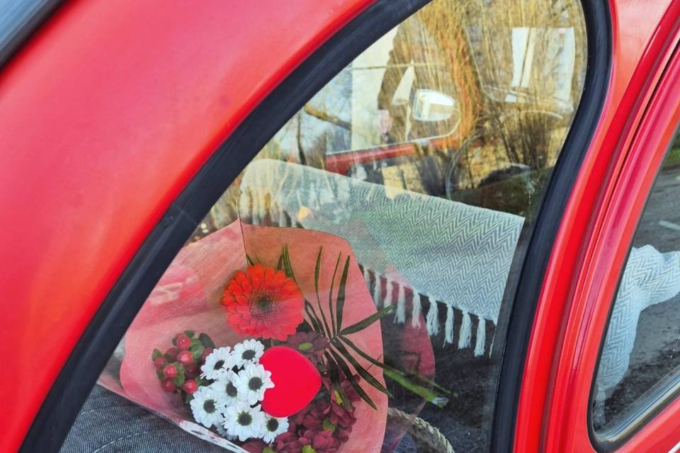 2cv en balade en amoureux