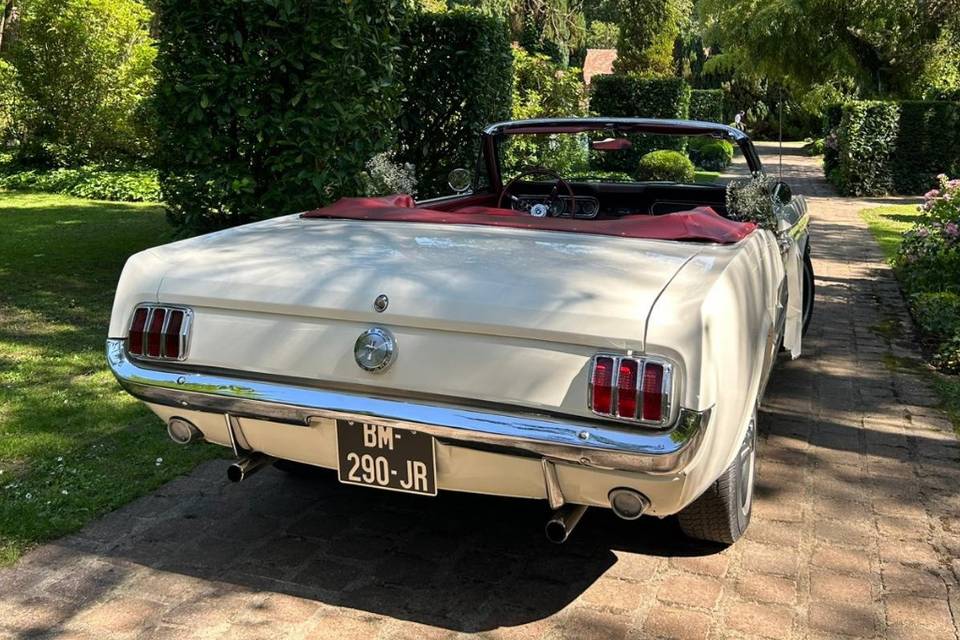 Mustang blanche mariage idf