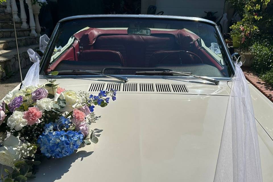 Mustang décapotable mariage