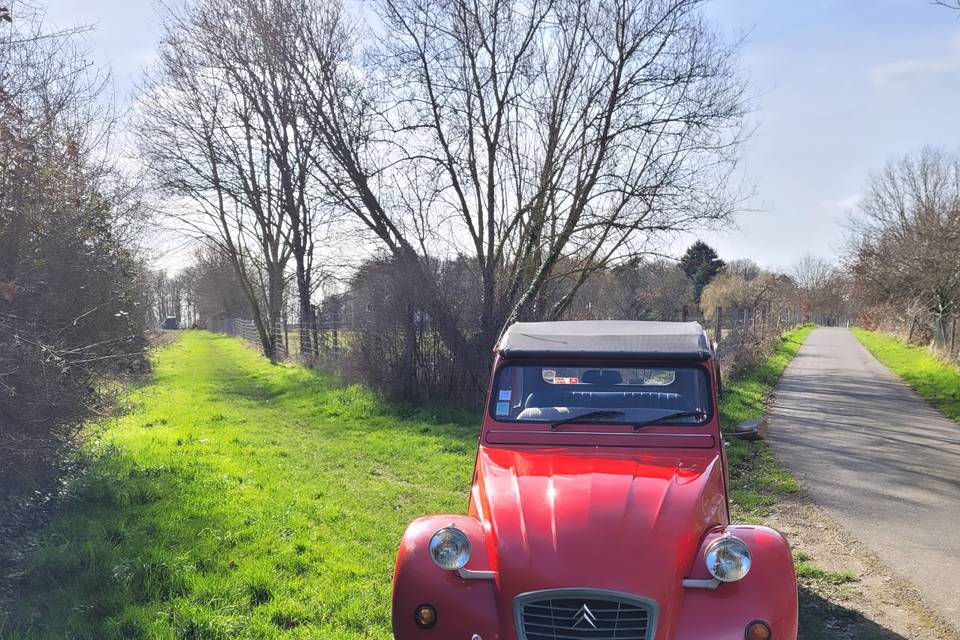 2cv rouge vallée de chevreuse