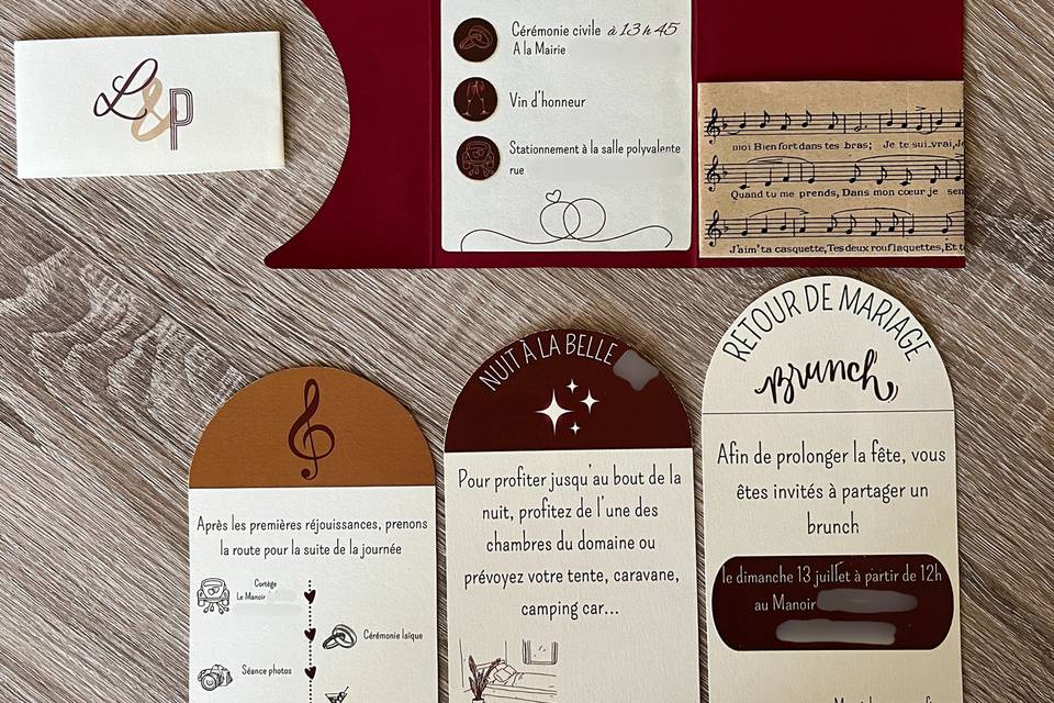 Faire-part mariage L&P