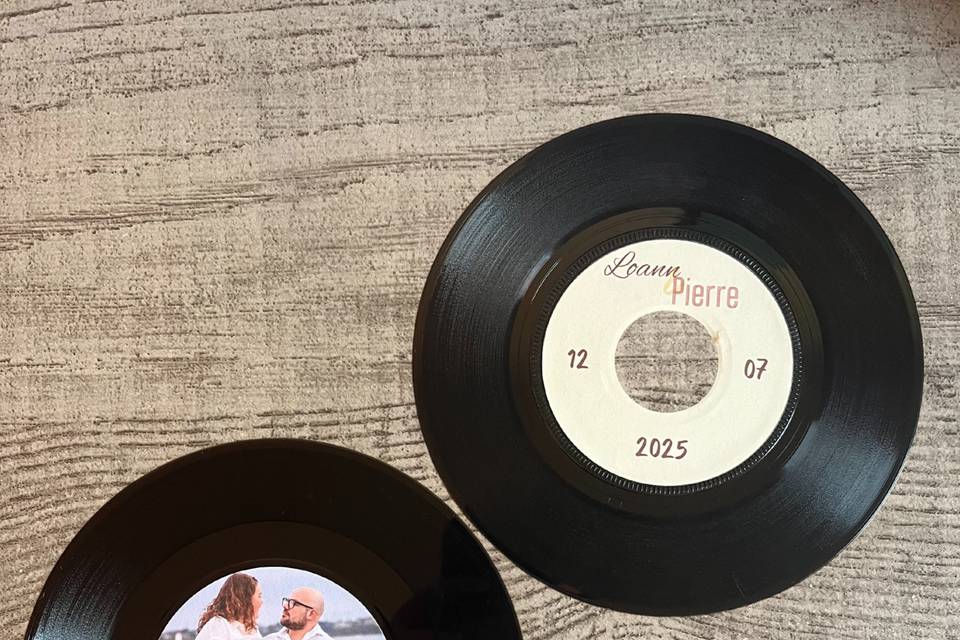 Vinyle personn - thème musique