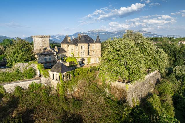 Photo aérienne du château 4