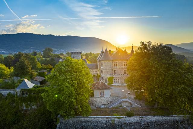 Photo aérienne du château 2