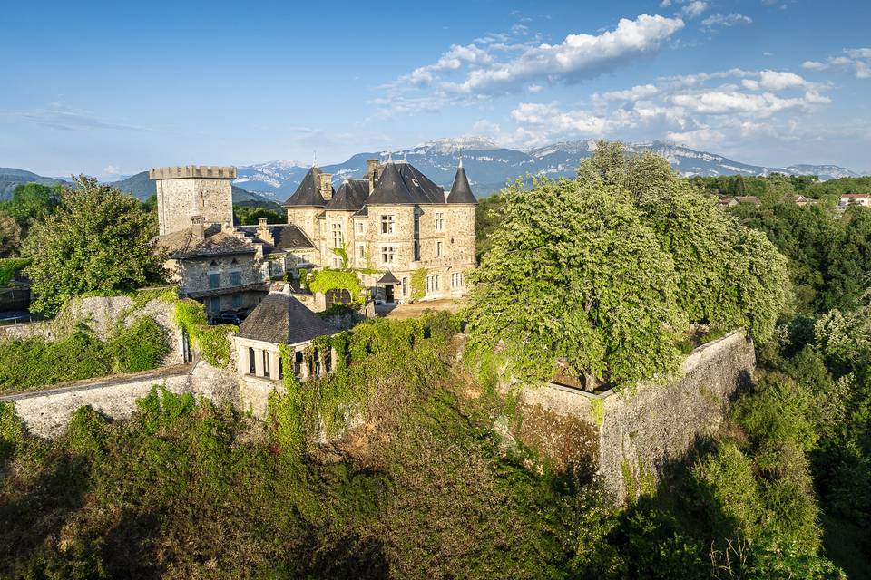 Photo aérienne du château 4