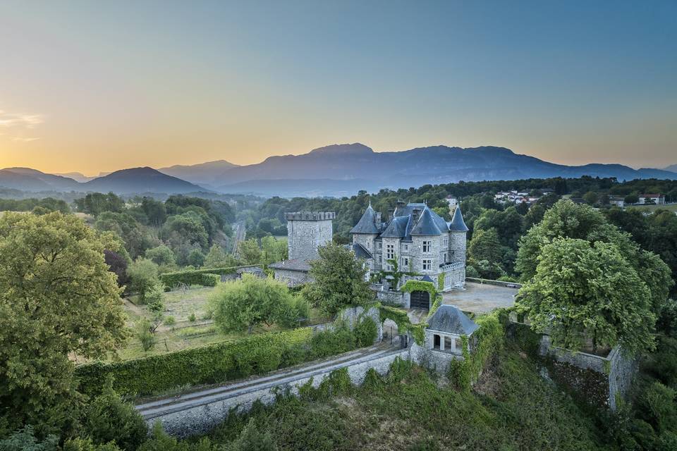 Photo aérienne du château 5